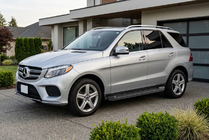 Mercedes GLE/ML class W166 2011-2018 Praguri Laterale Allmond Black (2 buc, Aluminiu) foto 1