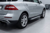 Mercedes GLE/ML class W166 2011-2018 Praguri Laterale Rainbow (2 buc, Aluminiu) foto 1