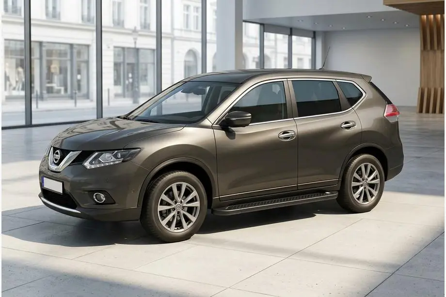Nissan X-trail T32/Rogue 2014-2021 Praguri Laterale Allmond Black (2 buc, Aluminiu) Image