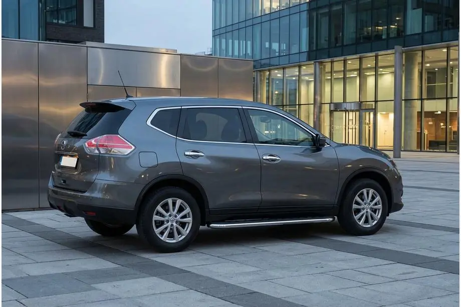 Nissan X-trail T32/Rogue 2014-2021 Praguri Laterale Maydos V1 (2 buc, Aluminiu si Otel Inoxidabil) Image