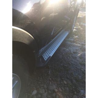 Praguri Laterale Allmond Grey (2 buc, Aluminiu) Kia Sportage 2010-2015 foto 4