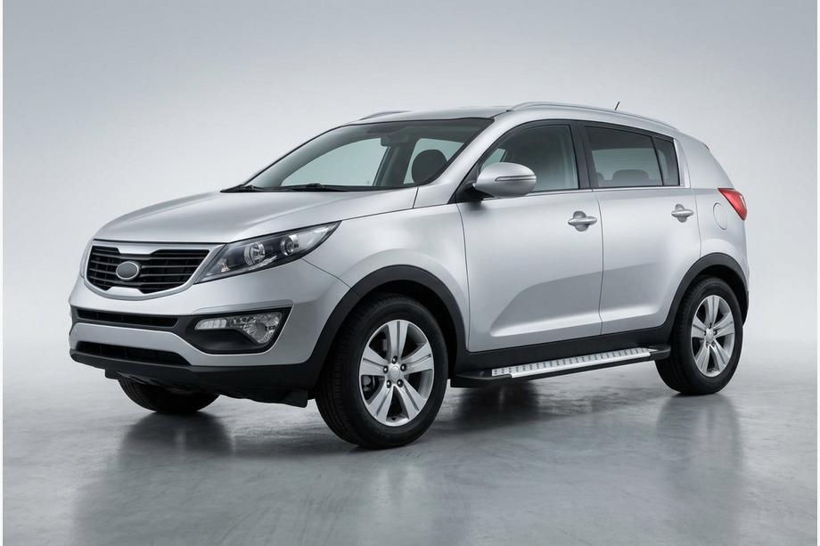 Kia Sportage 2010-2015 Praguri Laterale Allmond Grey (2 buc, Aluminiu) Foto 1