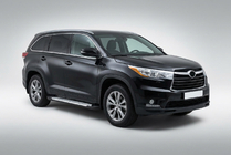 Toyota Highlander 2013-2019 Praguri laterale Allmond Grey (2 buc, aluminiu) foto 1
