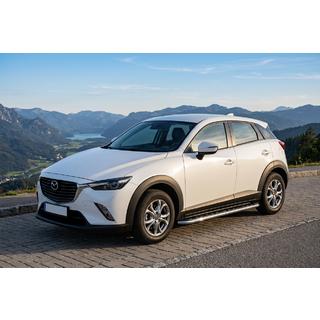 Praguri Laterale Maydos V1 (2 buc, Aluminiu si Otel Inoxidabil) Mazda CX-3 2015- foto 1