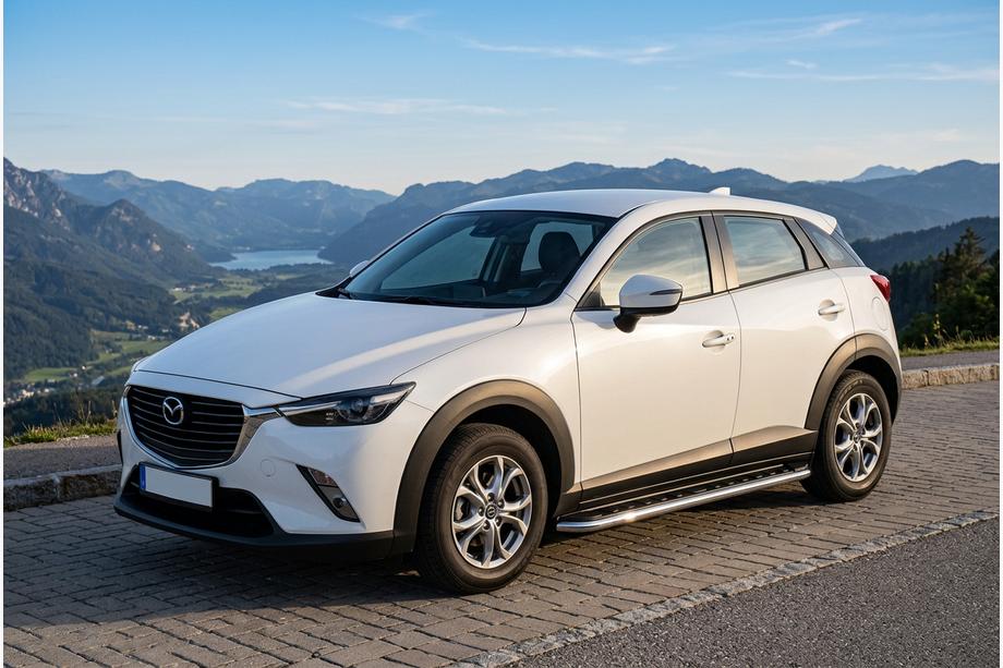 Mazda CX-3 2015- Praguri Laterale Maydos V1 (2 buc, Aluminiu si Otel Inoxidabil) Image