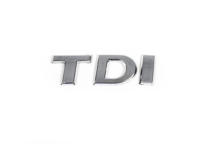 Volkswagen Jetta 2011-2018 Emblema TDI (stil original) TD Crom, I Rosu Foto 2