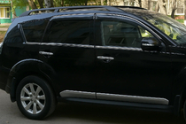 Mitsubishi ASX 2010-2023 Ornamente Geamuri (6 buc, Otel Inoxidabil) foto 3