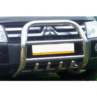 Bullbar QT011 (Otel Inoxidabil) Mitsubishi Pajero Wagon IV 2006-2021 foto 3