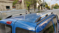 Fiat Doblo I 2005-2010 Bare Longitudinale Crom Baza Maxi, Picioare din Plastic foto 1