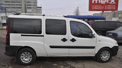 Fiat Doblo I 2005-2010 Bare Longitudinale Crom Baza Maxi, Picioare din Plastic foto 18