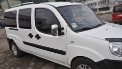 Fiat Doblo I 2005-2010 Bare Longitudinale Crom Baza Maxi, Picioare din Plastic foto 19