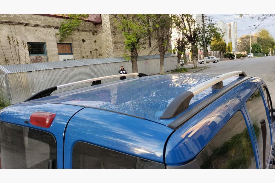 Fiat Doblo I 2005-2010 Bare Longitudinale Crom Baza Maxi, Picioare din Plastic Image