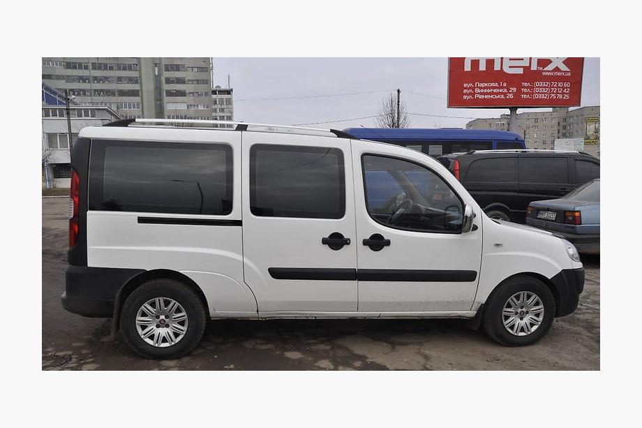 Fiat Doblo I 2005-2010 Bare Longitudinale Crom Baza standard, picioare metalice Foto 18