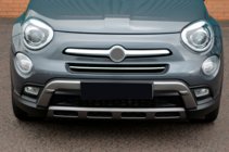 Fiat 500X 2014-2024 Protectie bara fata din otel inoxidabil foto 5