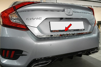 Honda Civic Sedan X 2016-2021 Ornament portbagaj inox foto 1