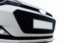 Hyundai I-20 2014-2020 Ornament grila 2014-2018 (2 buc, inox) foto 1