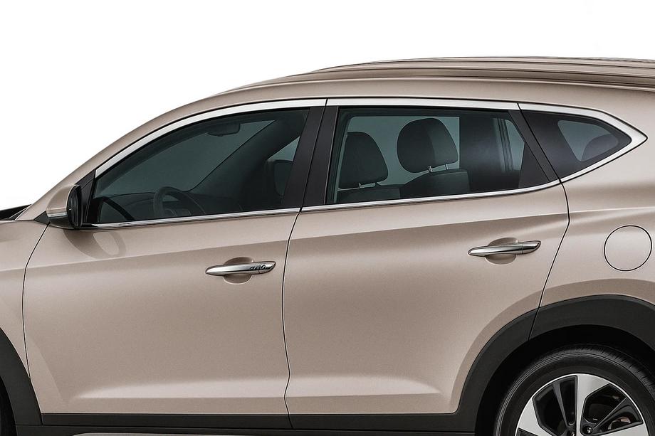 Hyundai Tucson TL 2016-2021 Ornamente superioare geamuri inox (10 buc) Foto 1