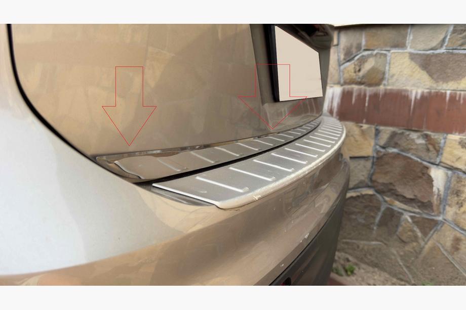 Volkswagen Tiguan 2016-2023 Ornament portbagaj inox Carmos - Otel Inoxidabil Turcesc Foto 6