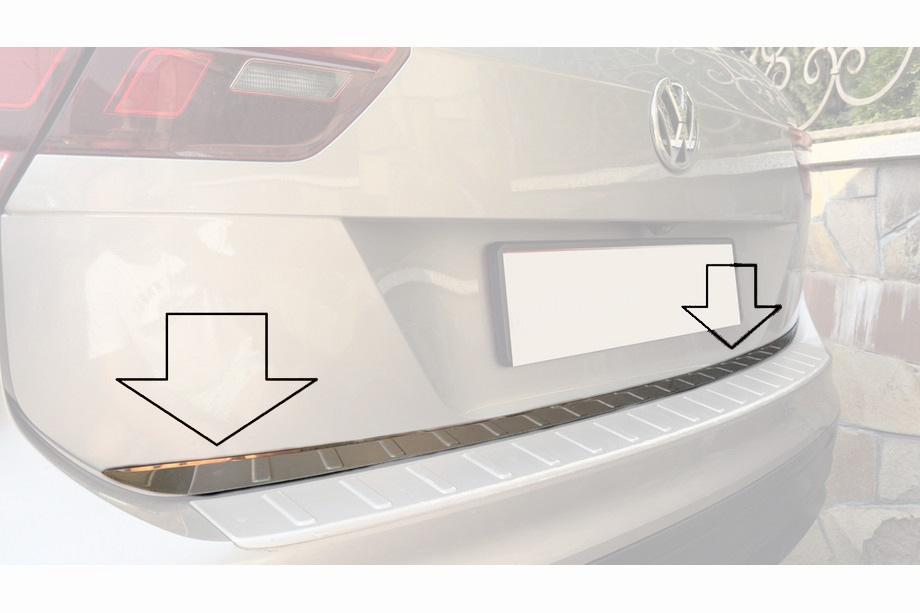 Volkswagen Tiguan 2016-2023 Ornament portbagaj inox Carmos - Otel Inoxidabil Turcesc Image
