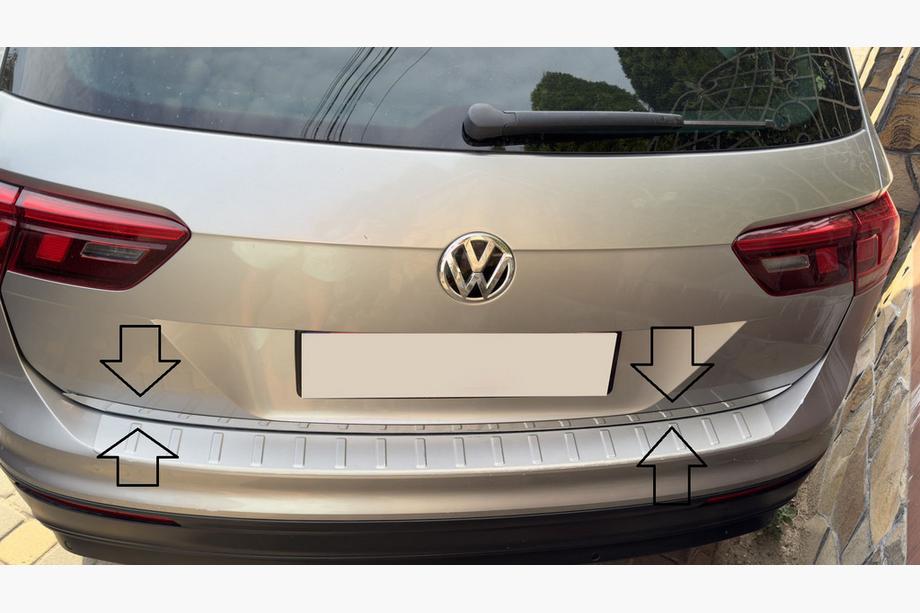 Volkswagen Tiguan 2016-2023 Ornament portbagaj inox Carmos - Otel Inoxidabil Turcesc Foto 7