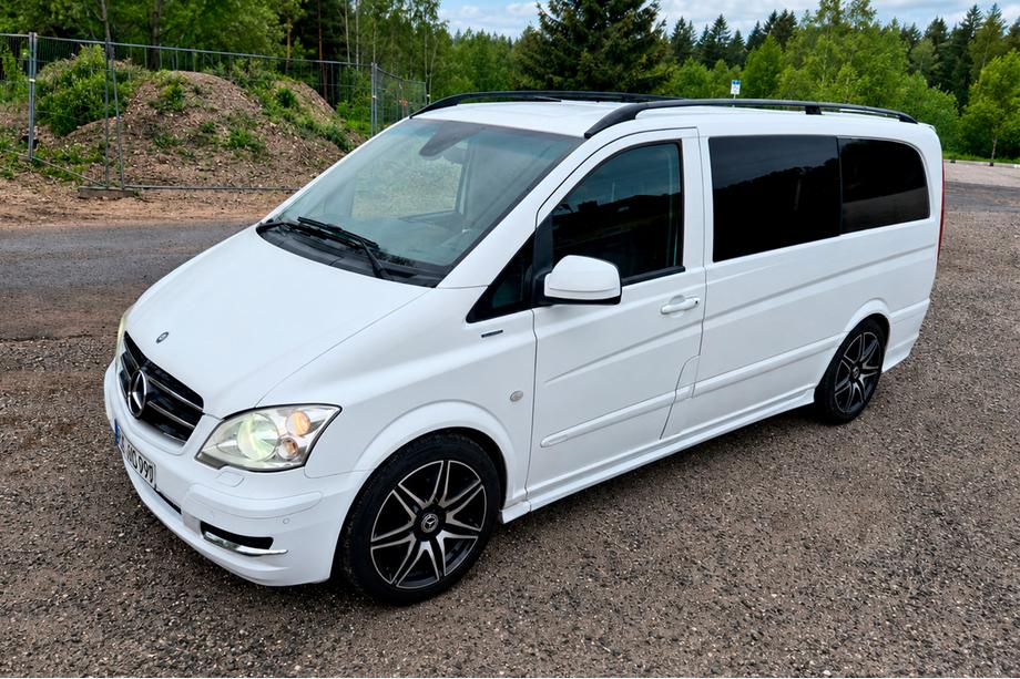 Mercedes Viano 2004-2014 Relingi negre CAN Design Original (picioare metalice) Ampatament Scurt Foto 2