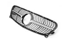 Mercedes GLA X156 2014-2019 Grila Fata Diamond Silver (2014-2016) foto 4