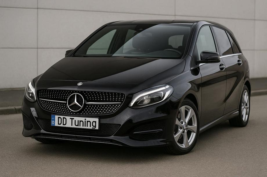 Mercedes B-class W246 2011-2018 Grila Fata Diamond Black (2015-2018) Image