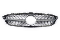 Mercedes C-class W205 2014-2021 Grila Fata Diamond Silver (pentru Avantgarde/AMG-Line/C43 AMG) 2018+, cu camera foto 10