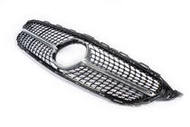 Mercedes C-class W205 2014-2021 Grila Fata Diamond Silver (pentru Avantgarde/AMG-Line/C43 AMG) 2018+, cu camera foto 9