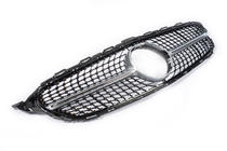 Mercedes C-class W205 2014-2021 Grila Fata Diamond Silver (pentru Avantgarde/AMG-Line/C43 AMG) 2018+, cu camera foto 12