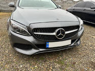 Mercedes C-class W205 2014-2021 Grila Fata Diamond Silver (pentru Avantgarde/AMG-Line/C43 AMG) 2018+, cu camera foto 2