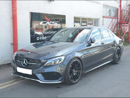 Mercedes C-class W205 2014-2021 Grila Fata Diamond Silver (pentru Avantgarde/AMG-Line/C43 AMG) 2018+, cu camera foto 18