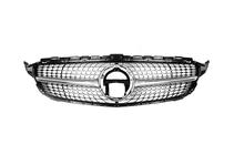 Mercedes C-class W205 2014-2021 Grila Fata Diamond Silver (pentru Avantgarde/AMG-Line/C43 AMG) 2018+, cu camera foto 11