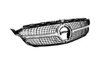 Mercedes C-class W205 2014-2021 Grila Fata Diamond Silver (pentru Avantgarde/AMG-Line/C43 AMG) 2018+, cu camera foto 15