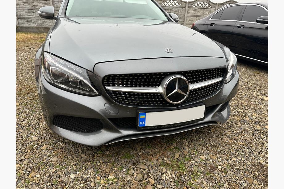 Mercedes C-class W205 2014-2021 Grila Fata Diamond Silver (pentru Avantgarde/AMG-Line/C43 AMG) 2014-2018, cu camera Foto 2