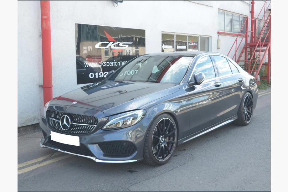 Mercedes C-class W205 2014-2021 Grila Fata Diamond Silver (pentru Avantgarde/AMG-Line/C43 AMG) 2014-2018, cu camera Foto 18