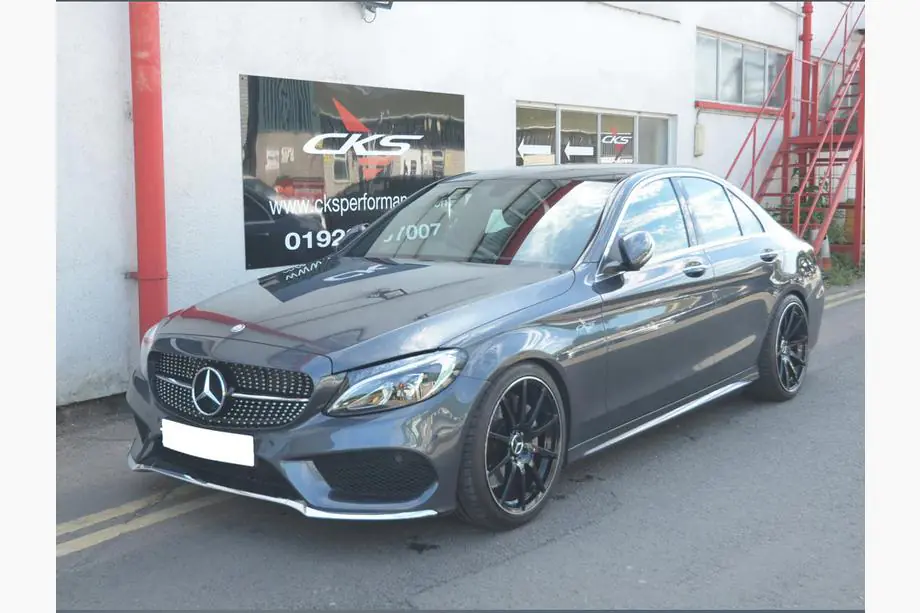 Mercedes C-class W205 2014-2021 Grila Fata Diamond Silver (pentru Avantgarde/AMG-Line/C43 AMG) Foto 18