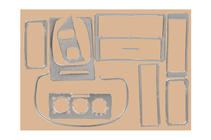 Volkswagen Polo 1994-2001 Capace Panou Bord (1994-1999) Aluminiu foto 4