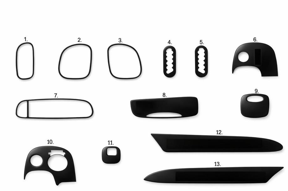 Chevrolet Corvette C5 1997-2004 Capace bord (Meric) Image