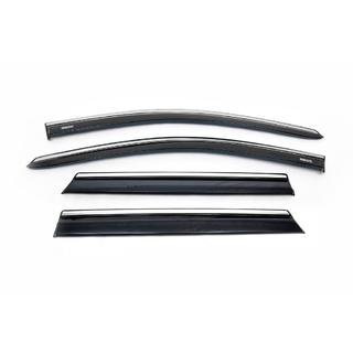 Deflectoare geamuri cu ornament crom (Niken, 4 buc) Nissan Qashqai 2014-2021 foto 4