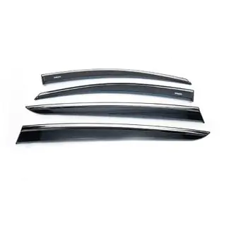 Deflectoare Geamuri cu Molding Cromat (4 buc, Niken) foto 4