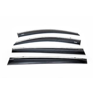 Deflectoare geamuri cu ornament cromat (4 buc, Niken) Kia Sportage 2010-2015 foto 3