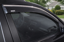 Kia Sportage 2004-2010 Deflectoare geamuri cu ornament cromat (4 buc, Niken) foto 3