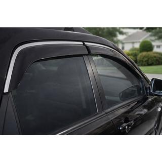 Deflectoare geamuri cu ornament cromat (4 buc, Niken) Kia Sportage 2004-2010 foto 2