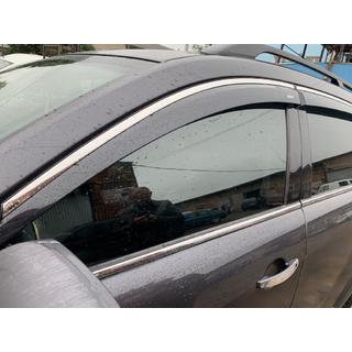 Deflectoare geamuri cu ornament cromat (4 buc, Niken) Chevrolet Captiva 2006-2019 foto 2