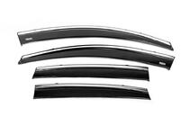 Honda CRV 2012-2016 Deflectoare geamuri cu ornament cromat (4 buc, Niken) foto 3
