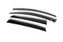 Honda CRV 2012-2016 Deflectoare geamuri cu ornament cromat (4 buc, Niken) foto 4