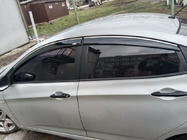 Hyundai Accent 2011-2017 Deflectoare geamuri cu ornament cromat SD (4 buc, Niken) foto 1