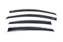 Hyundai Accent 2011-2017 Deflectoare geamuri cu ornament cromat SD (4 buc, Niken) foto 4