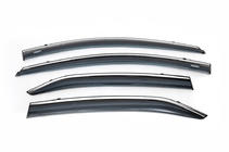 Toyota Corolla 2013-2019 Deflectoare geamuri cu ornament cromat (4 buc, Niken) foto 3